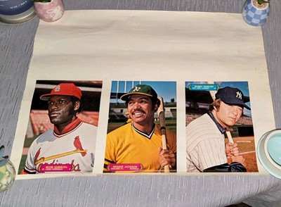 Rare 1974 Topps Puzzle Proof Paper Sheet Reggie Jackson Bob Gibson Bobby Murcer