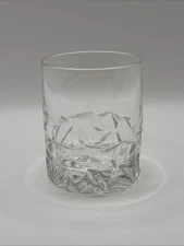 Tiffany & Co. Rock Cut Crystal 3 7/8" Tall Double Whiskey Glass-holds 10oz.