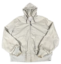 Walls Work Wear Canvas Field Jacket Size Large Regular RN 17182 Full Zip Lined