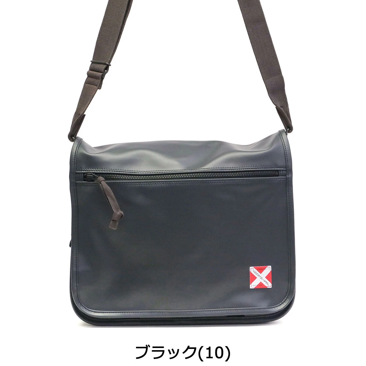 Black, luggage, label liner, shoulder bag, Yoshida bag, made in 