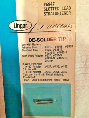6947 Ungar Desoldering Tip for Princess Iron