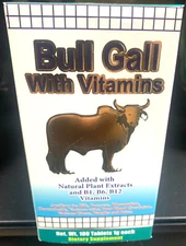 Hiel de Toro Vitaminada, Bull Gall With Vitamins 100 Tablets