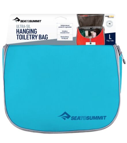 Sea To Summit Ultra-Sil Hanging Toiletry Bag Large - Blue Atoll - Picture 2 of 2