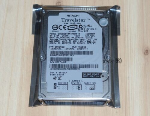 Hitachi 40GB IDE ATA 4200RPM 2.5" Laptop Drive IC25N040ATMR04-0 - Picture 3 of 6