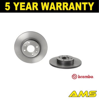 Fits Fiat 500 2009- Panda 2012- + Other Models Brake Discs Front AMS
