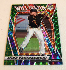 2021 Panini Mosaic Will to Win Green Prizm Mike Yastrzemski #WTW12 San Francisco