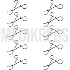 Backhaus Towel Clamp 9 cm - 3 1/2'' (Set of 10) OR Grade German Steel Instrument