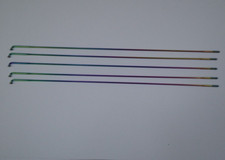 5 Bicycle Coloured Spokes Wire 266mm Wheel MTB Road Bike - Double Butted J Bend