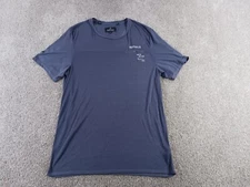 Buffalo David Bitton Mens Short Sleeve T-Shirt Large Blue Solid