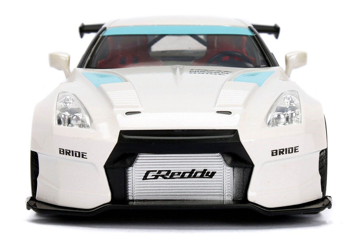 JADA JDM TUNERS 2009 NISSAN SKYLINE GTR R35 BEN SOPRA WHITE 1:24