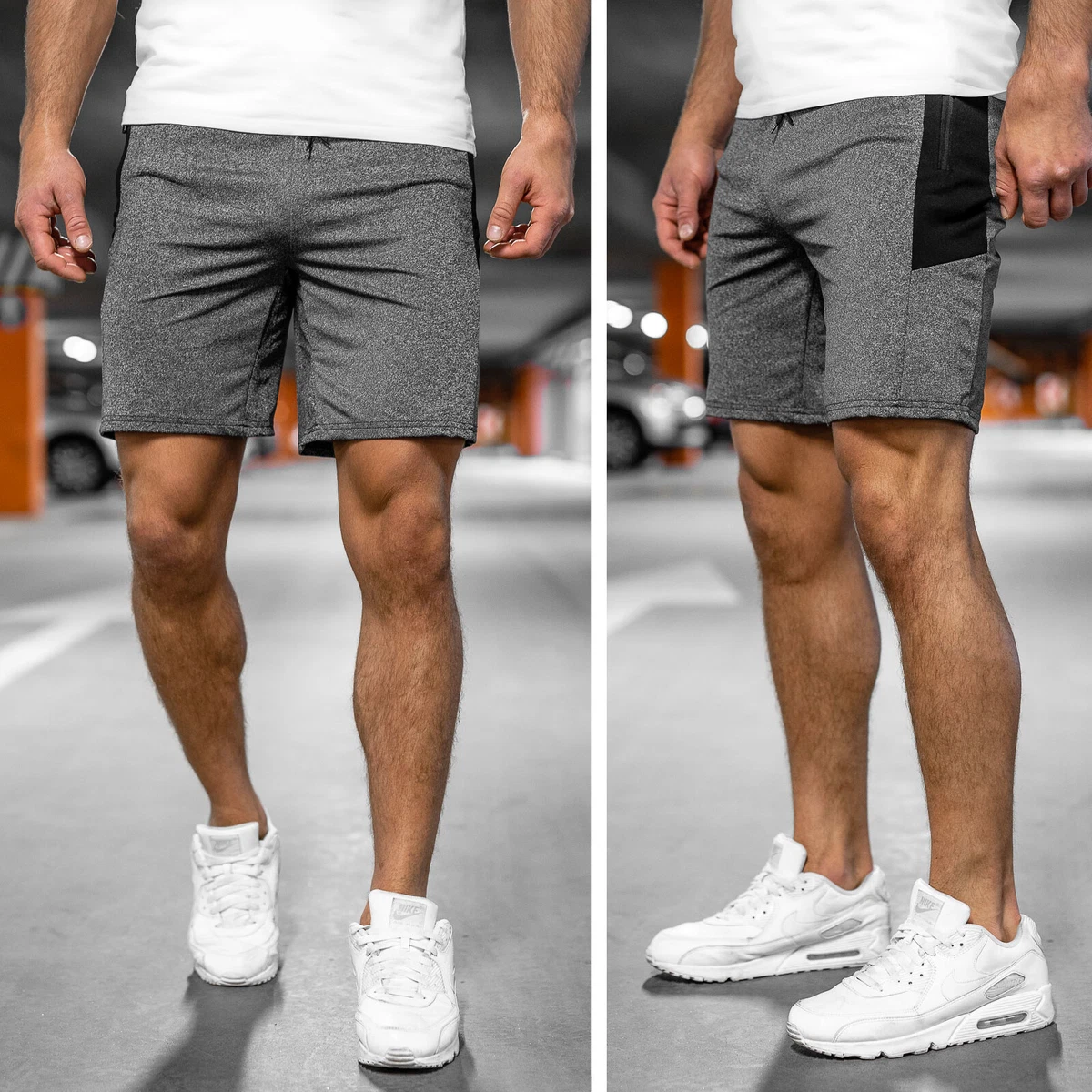 Kurzhose Shorts Sporthose Bermudas Jogging Sport Basic Kurze