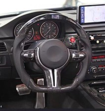 Real Carbon Fiber Customized Led Steering Wheel Bmw F30 M3 M4 3-series W/heated