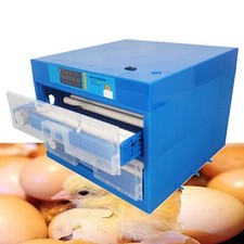 110V Chick Drawer Incubator 128 Eggs Adjustable Egg Tray T H Dual Display