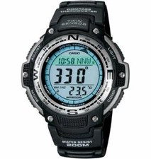 Casio SGW100-1V, Twin Sensor Watch, Compass, Thermometer, 200 Meter WR, 5 Alarms