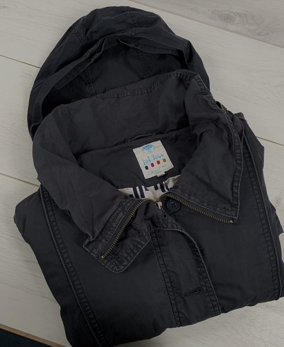 Fat Face Military Jacket Womens Size 12 Lined Zip Away Hood Rain Jacket Coat - Picture 11 of 13