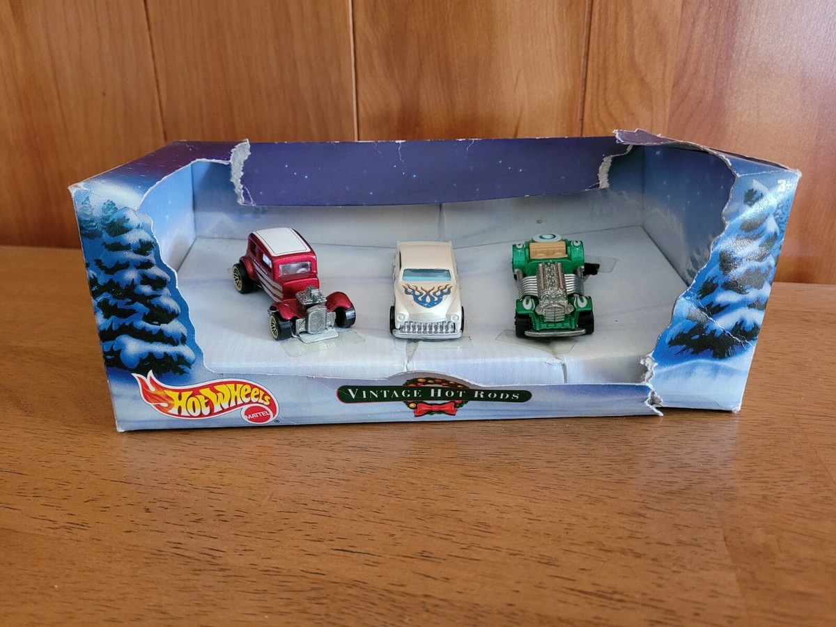 その他 Hot Wheels Vintage Hot Rods 3cars set Hot Wheels Vintage Hot Rods Christmas 2000 Set of 3 Scale 1
