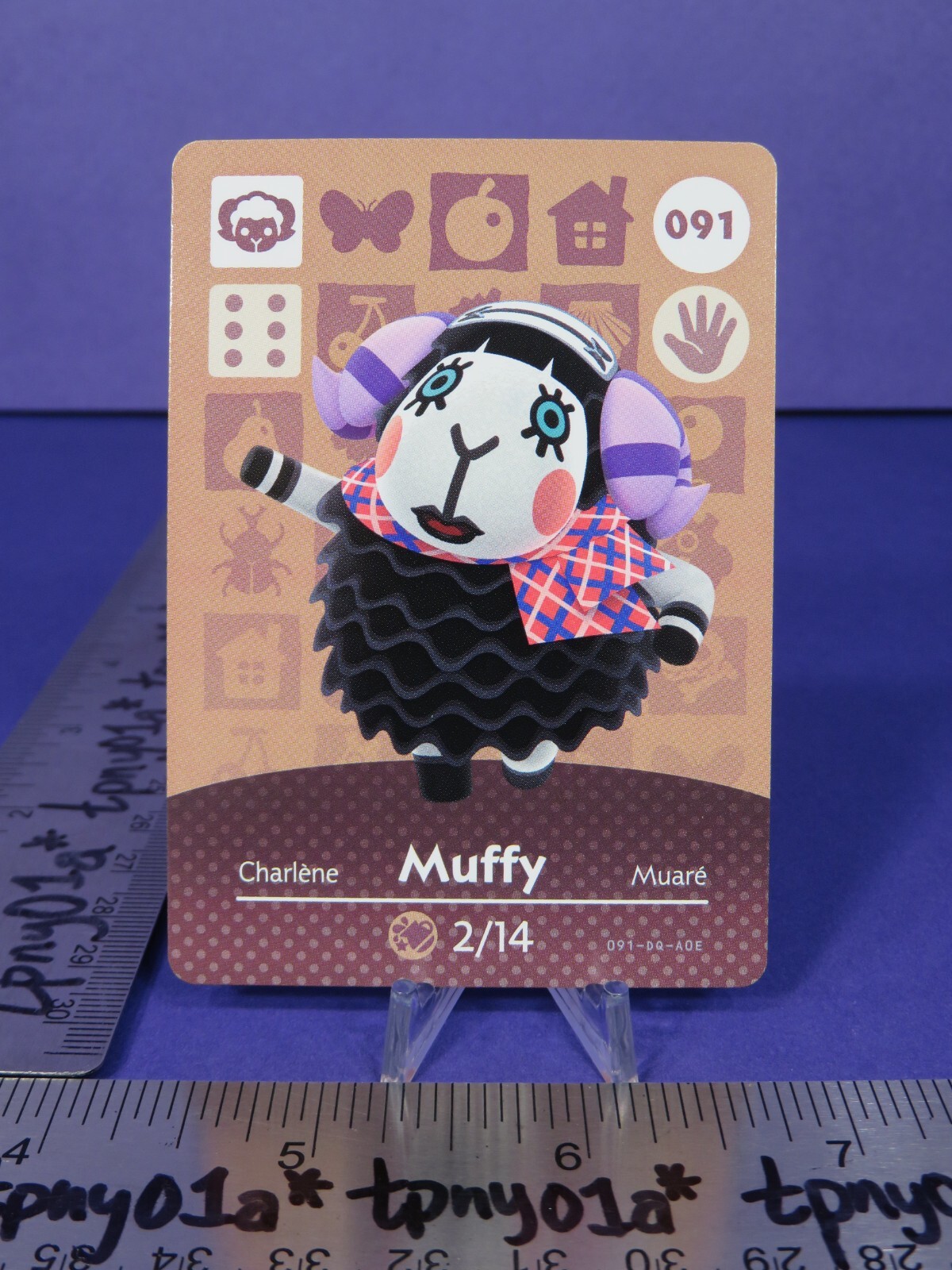 MUFFY #091 Authentic US Pack Fresh Animal Crossing Series 1 Amiibo Card eSE