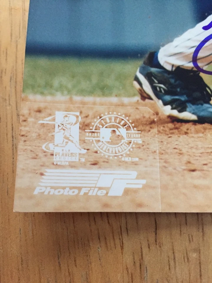 FOTO 8x10 autógrafo firmado por Bernard Gilkey New York Mets con certificado de autenticidad Holo Foto 4 de 4