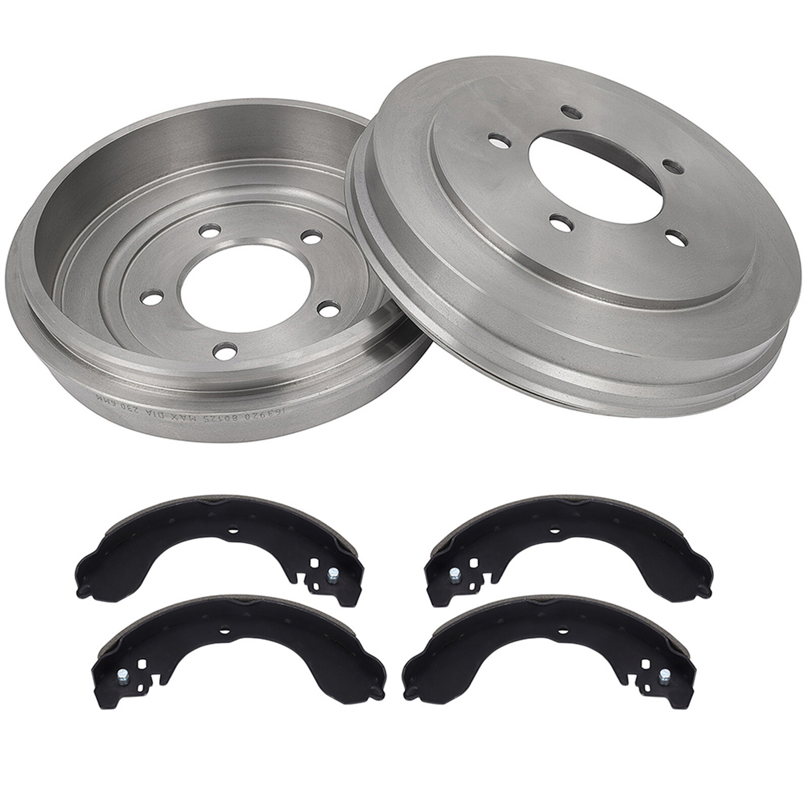 Rear Brake Drums and Shoes For 20132015 2016 2017 Jeep Patriot Compass