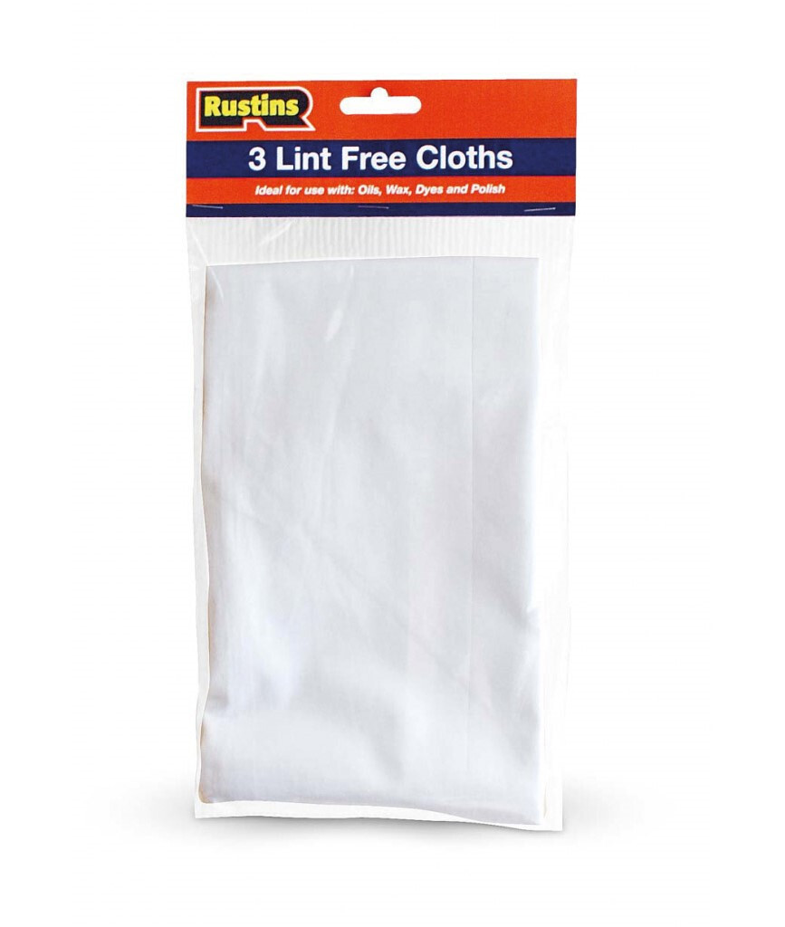Lint Free Cloths Rustins White Cloth Oil Dye Wax Polish Dusting