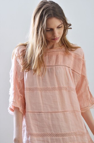 Abito in pizzo Isabel Marant ""Odrys"" $940 taglia 40 rosa antico PASSERELLA PRINCIPALE - Foto 7 di 15
