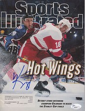 KIRK MALTBY SIGNED SPORTS ILLUSTRATED DETROIT RED WINGS EDMONTON OILERS JSA COA