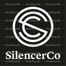 SilencerCo - Firearm Silencer - Car/SUV/Truck Vinyl Die-Cut Peel N' Stick Decals
