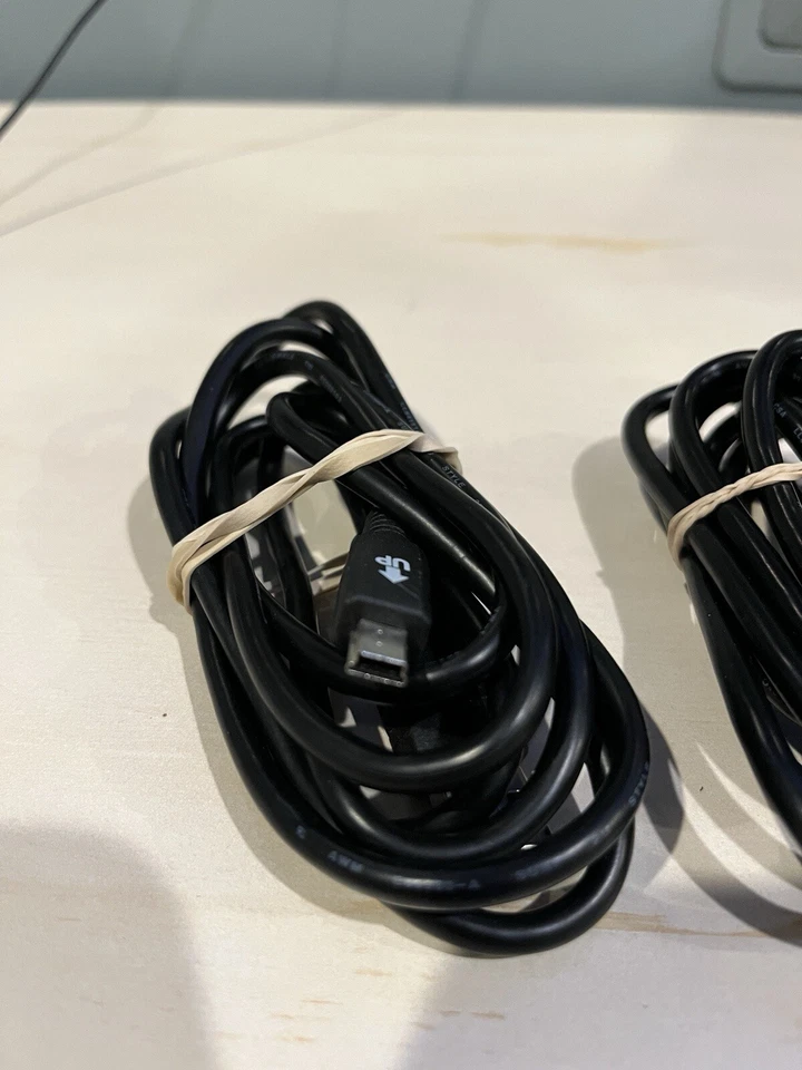 2 NEW OEM MINI USB CABLE DATA SYNC TRANSFER WIRE CELL PHONE CHARGING POWER CORDS - Image 3 of 4