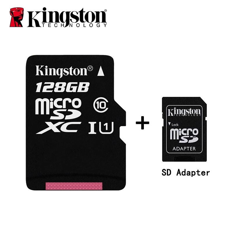 Kingston 128 GB SD Card Micro SDHC UHS-I Class 10 Flash Memory