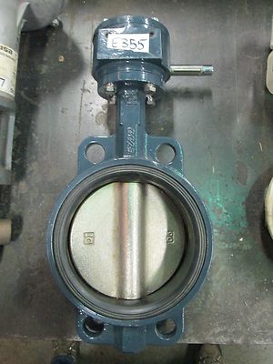 Butterfly Valve W/ Gear Operator 6'' Wafer Type DN 150 PN 16 GG 25 (New)