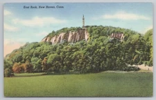 East Rock in New Haven Connecticut Postcard