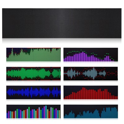 Dual MIC/LINE Stereo-Musikspektrum Schallpegelmesser Pro Studio Audio Dot Matrix