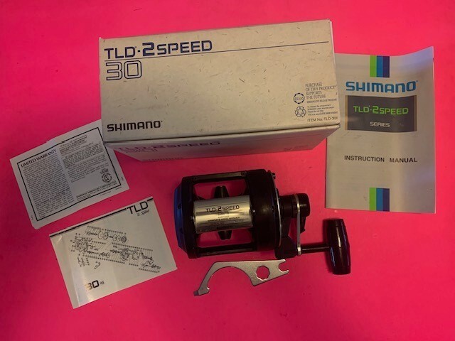 SHIMANO TLD30 2-SPEED FISHING REEL+THE BOX INSTRUCTION MANUAL