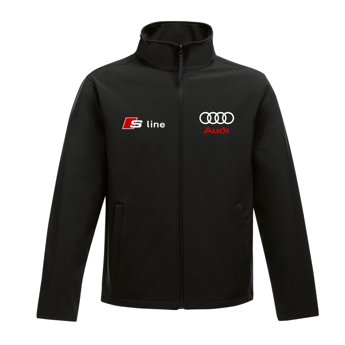 AUDI S LINE Motor Sport Cars F1 Racing Lightweight Softshell Jacket Black