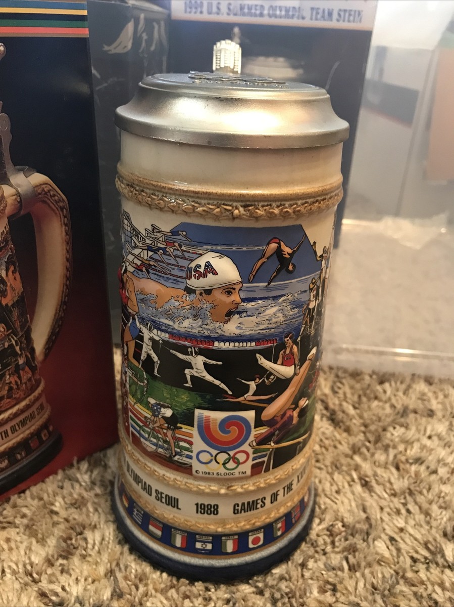 Budweiser Olympic Beer Steins Seoul Summer Games 1988 Limited