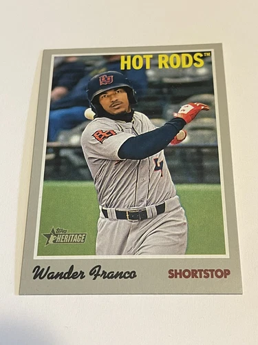 2019 Topps Heritage Minor League Base Card Wander Franco #1 Hot Rods Rays
