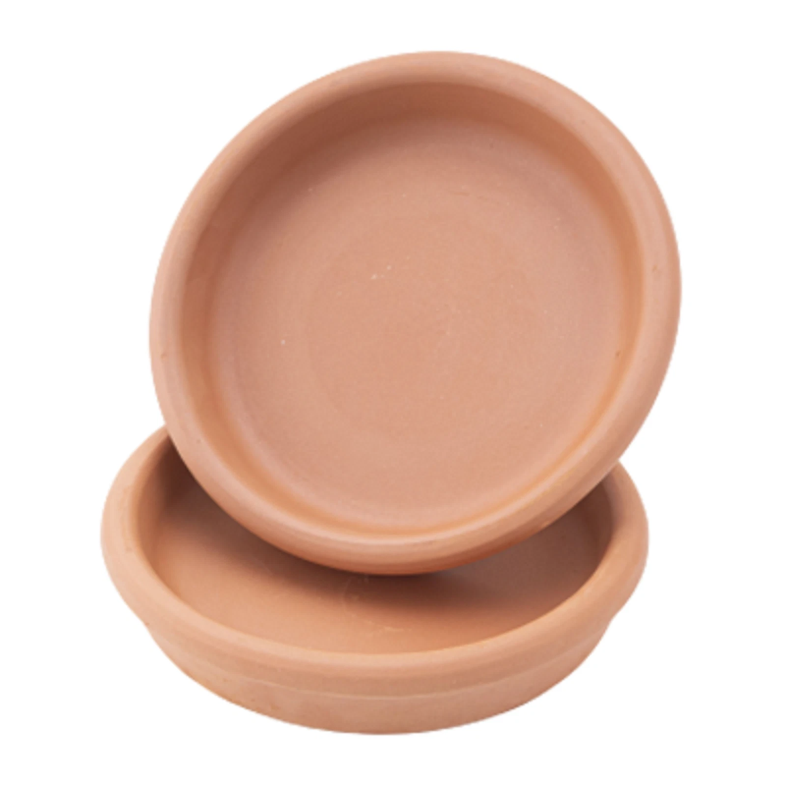 Clay Roaster Pan Set of 2, Terracotta Pots Suitable for Stovetop & Oven-Cooking