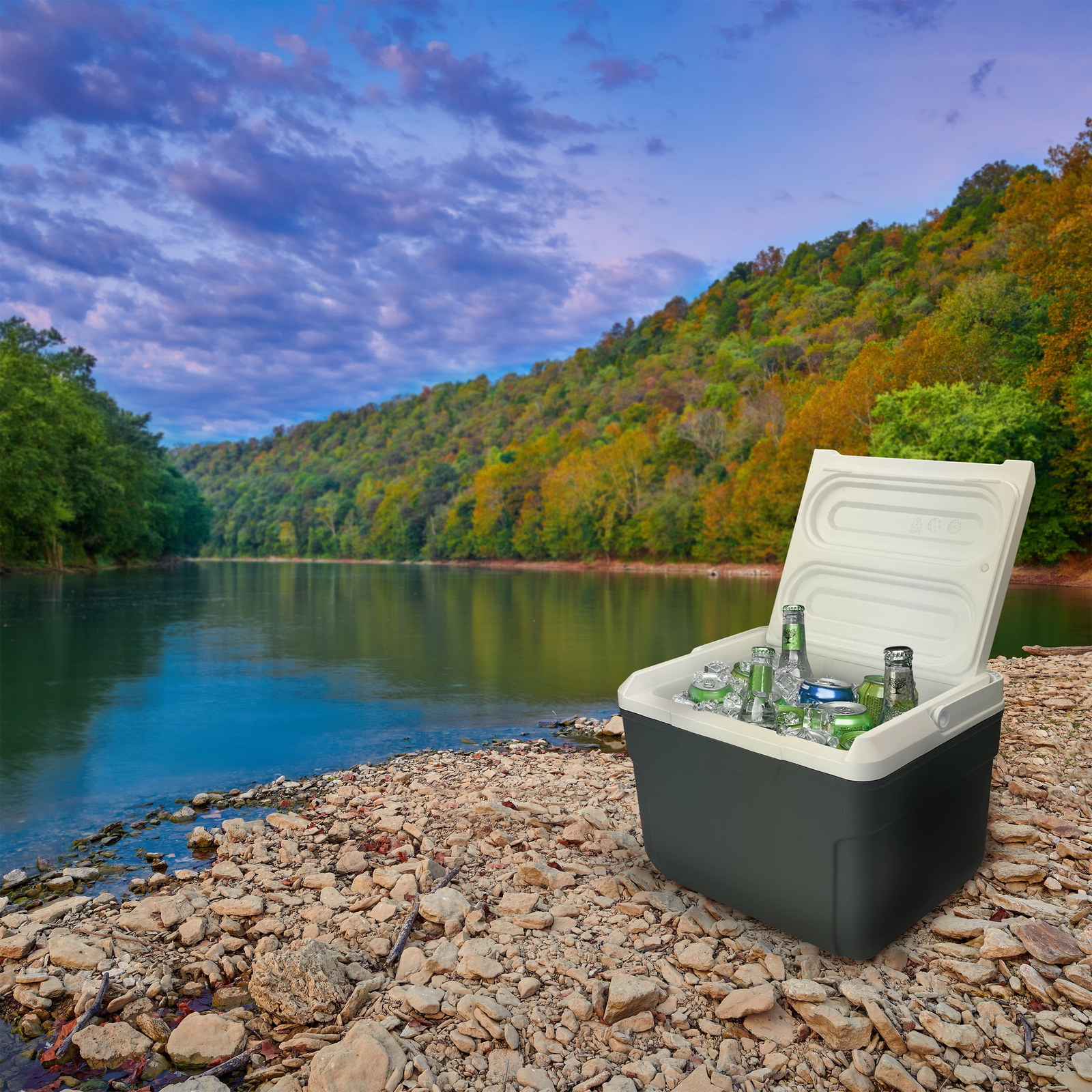 Ozark Trail 10 Quart 14-Can Gray Hard Side Cooler 2.78 lb New