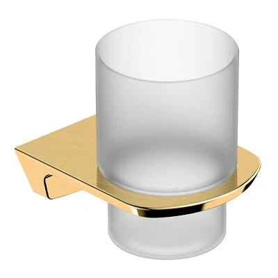 RAK Petit Square Single Tumbler and Holder - Brush Gold - Image 1 of 4