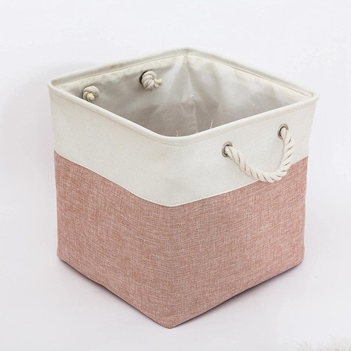 Foldable Storage Cube Basket Bin Cloth Baskets Shelves Cubby Organizers 13×13×13 - Picture 26 of 43