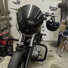 Quarter Headlight Fairing Windshield For Harley Sportster XL 88-UP Dyna 95-05