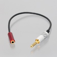 Headphone 4.4mm Male 5-Pole to 3.5mm TRRS Socket Audio Balanced Adapter Cable