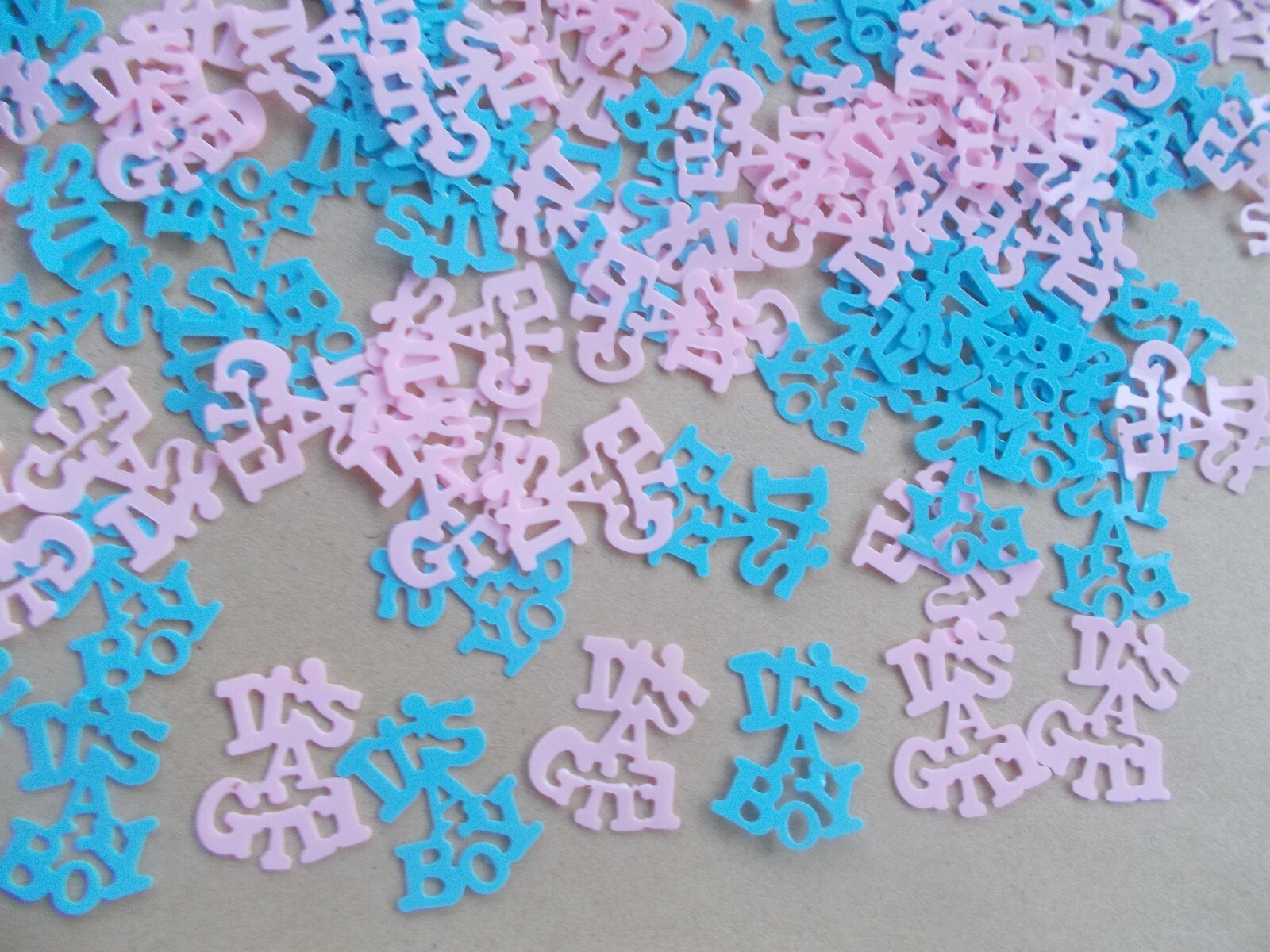 50 MIXED ITS A BOY ITS A GIRL BABY SHOWER CONFETTI TABLE SPRINKLES