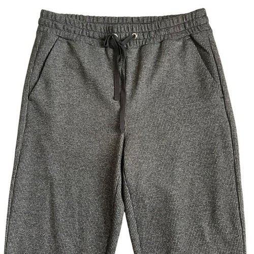 Loft Women’s Micro Check Ponte Jogger Pants Size S Pull On Elastic Waistband - Picture 2 of 8