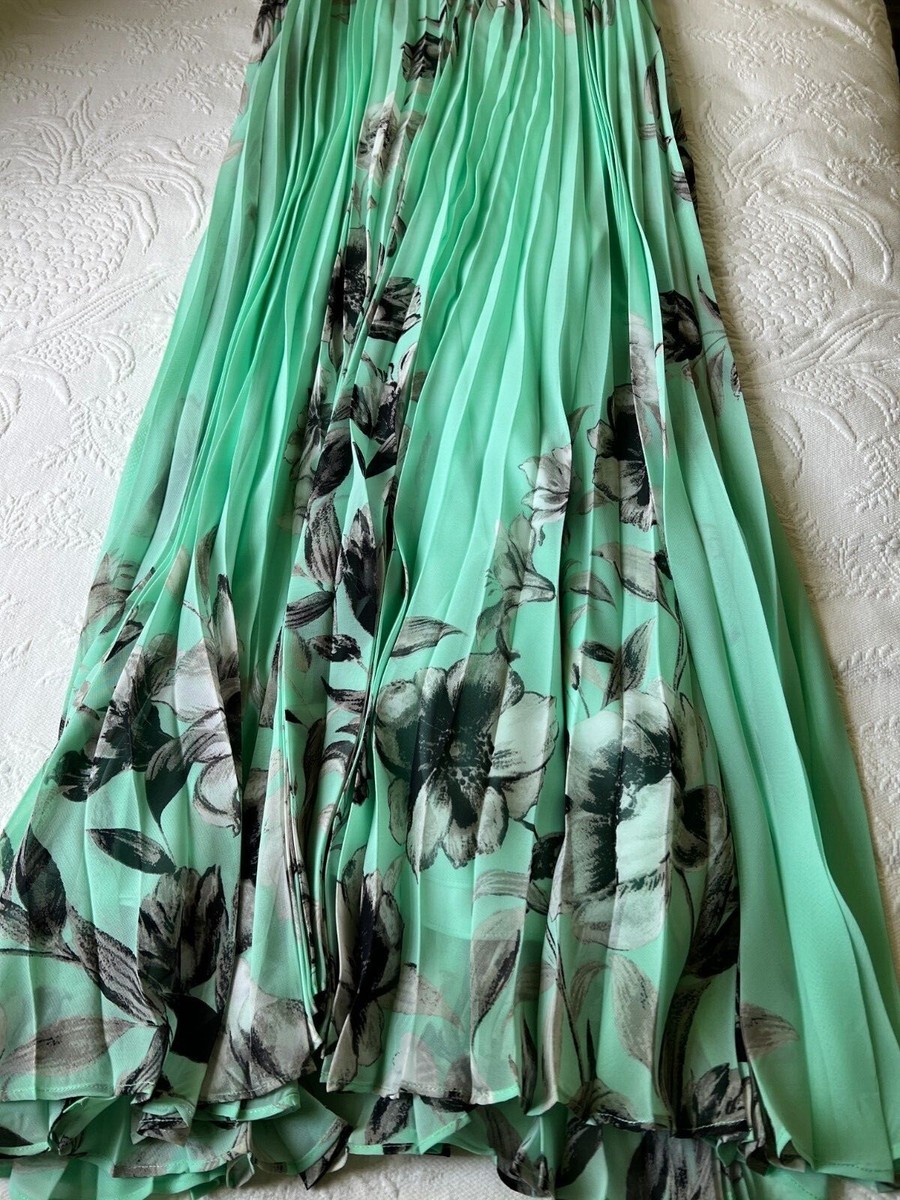 Eliza J Floral Maxi Dress Mint Green 4P | eBay