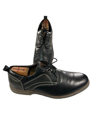 Nunn Bush Comfort Gel Black Leather Derby Shoes 12M Oxford Dress Business Office Nunn Bush Comfort Gel Men main image 3