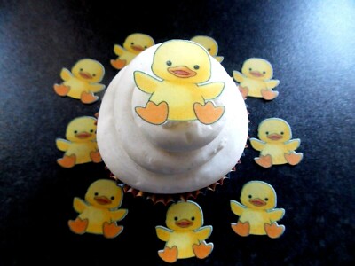 24 kleine vorgeschnittene essbare Ostern Huhn Oblate/Reispapier Cupcake/Kuchen Topper
