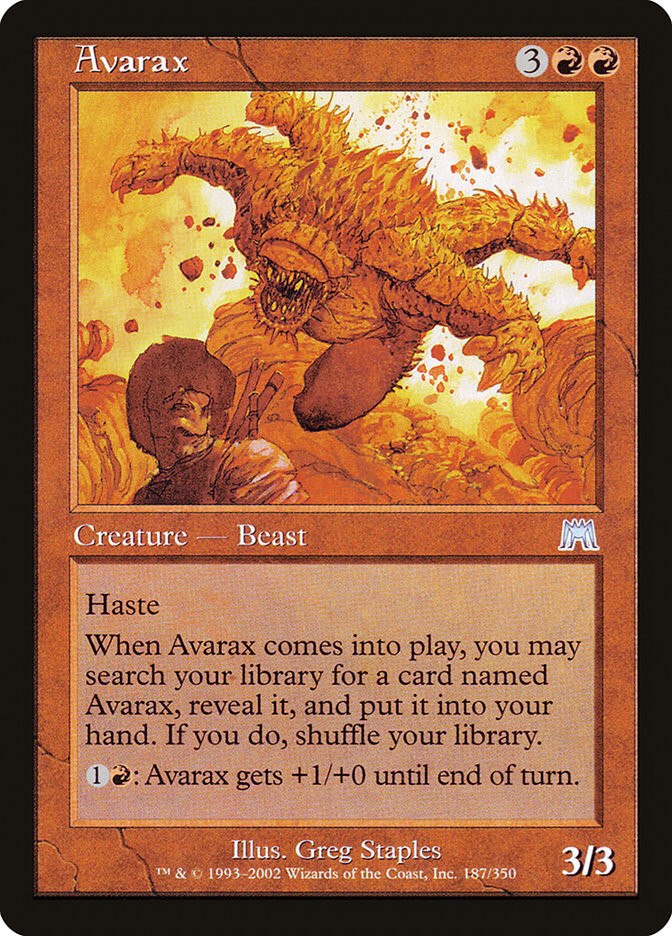 2002 Avarax Onslaught Magic the Gathering MTG Uncommon LP