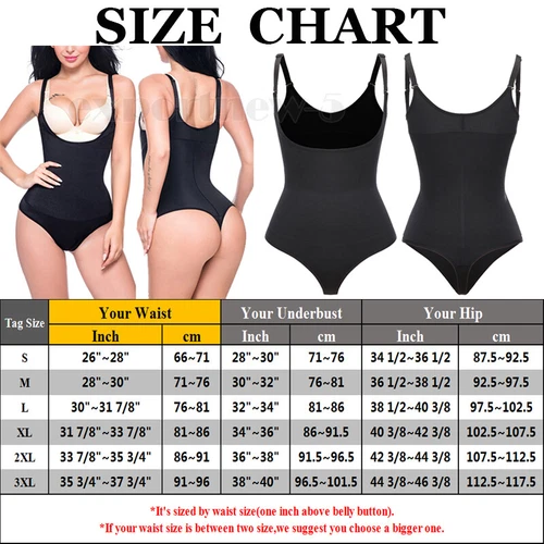 Women Shapewear Bodysuit Waist Trainer Tummy Control Underbust Full Body Shaper - Picture 42 of 47