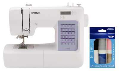 CS5055 Computerized Sewing Machine, 60 Built-in Stitches, LCD Display, 7 Incl...